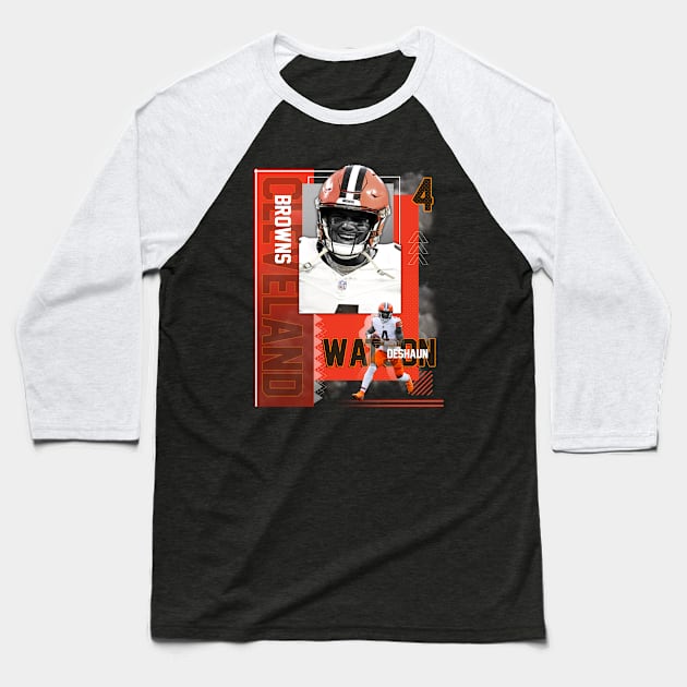 Cleveland Browns Deshaun Watson 4 Baseball T-Shirt by today.i.am.sad